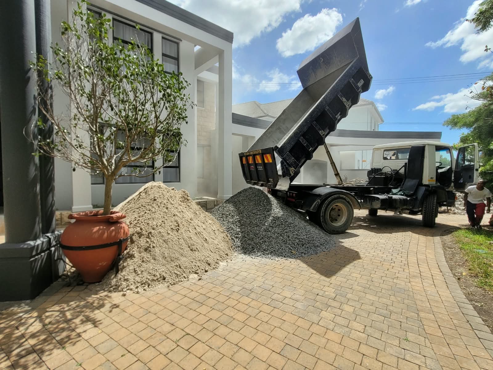 Sand and stone delivery